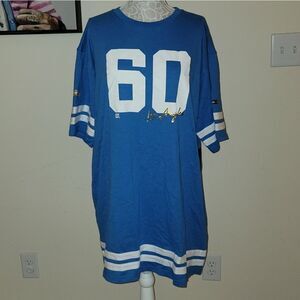 Tommy Hilfiger Los Angeles Chargers NFL Clair Half-Sleeve Women's Dress Size XXL